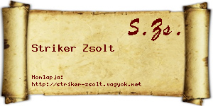 Striker Zsolt névjegykártya